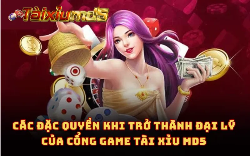 Các đặc quyền khi trở thành đại lý của cổng game Tài Xỉu MD5